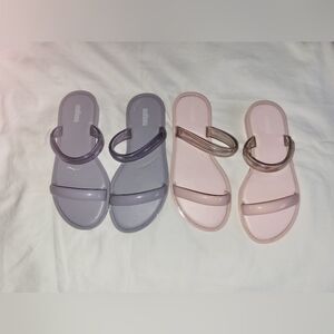 2 Melissa Women's Sandals - Lavender and Blush